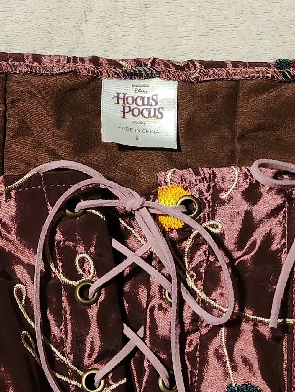 Spirit Halloween Signature Collection Hocus Pocus Sarah Sanderson 2pc Costume L - Picture 5 of 13